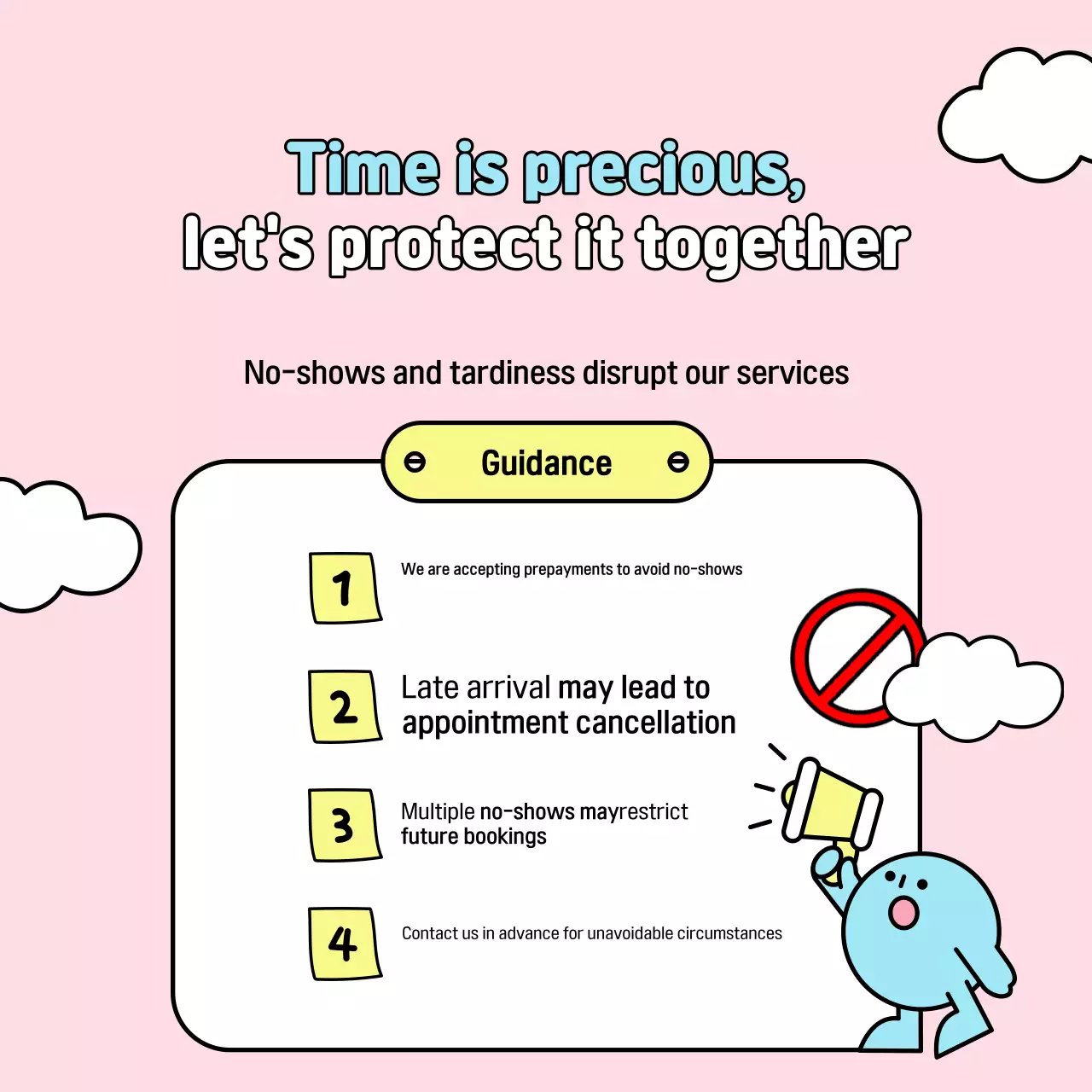 Pemberitahuan Panduan Layanan Pink Baby