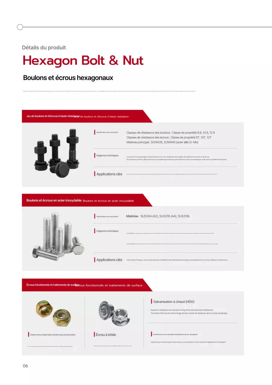 Catalogue industriel moderne rouge