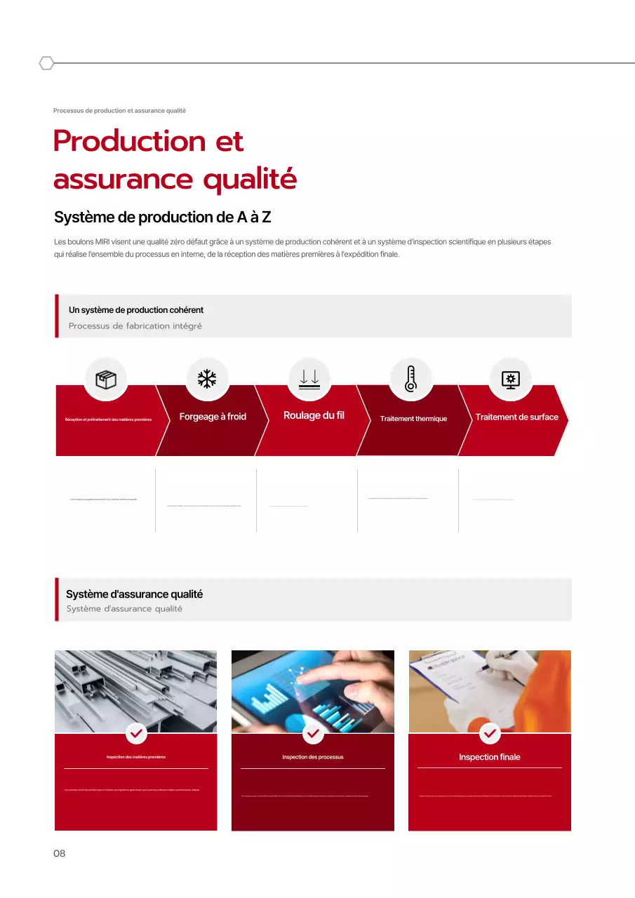 Catalogue industriel moderne rouge