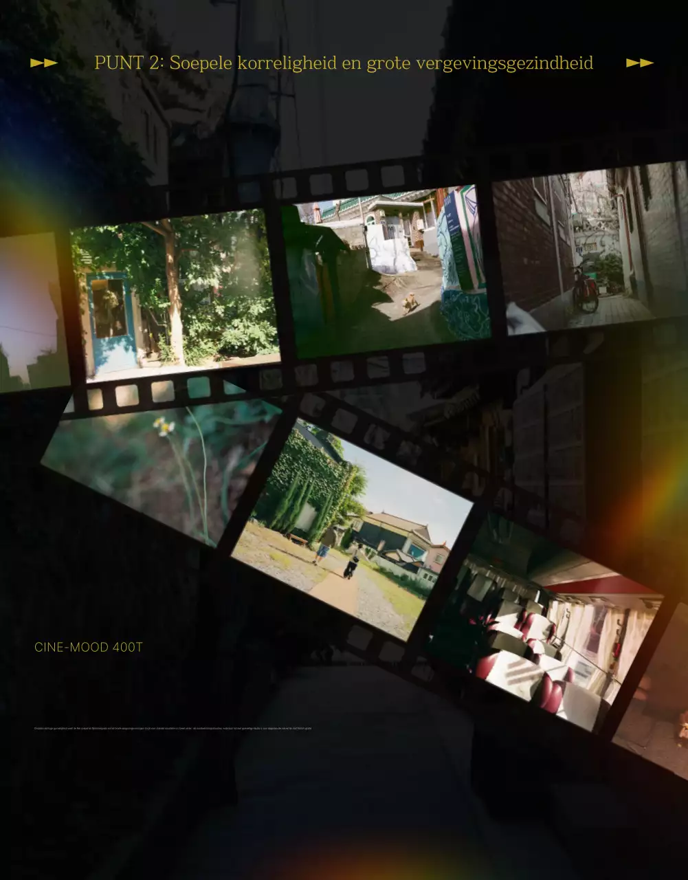 Groene vintage filmreclame