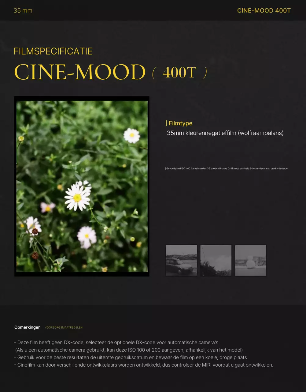 Groene vintage filmreclame