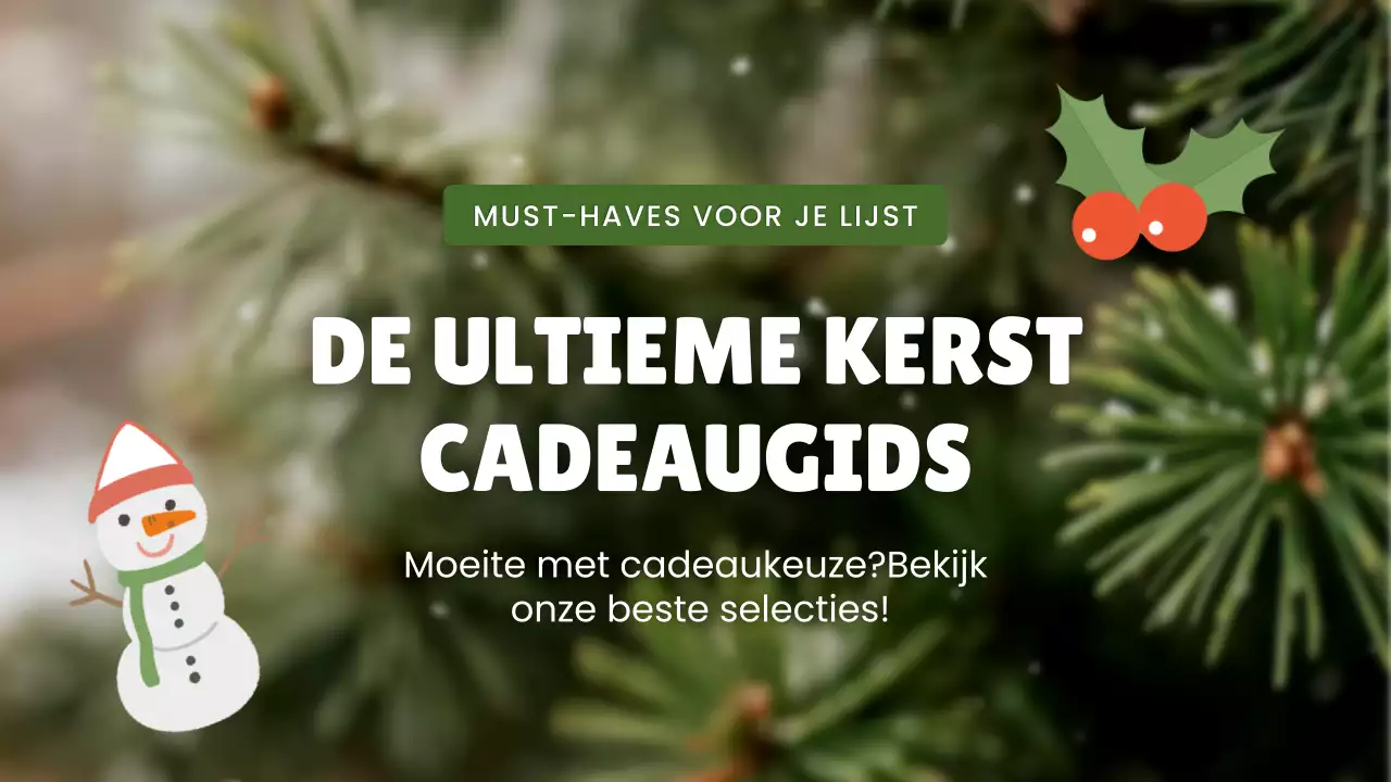 Groene feestelijke cadeaugids
