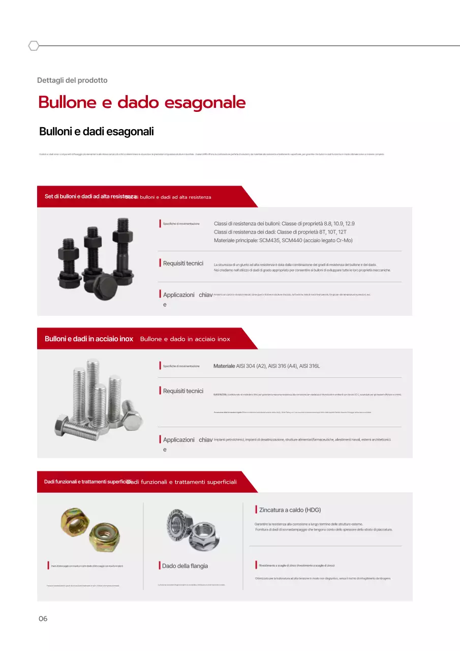 Catalogo industriale moderno rosso