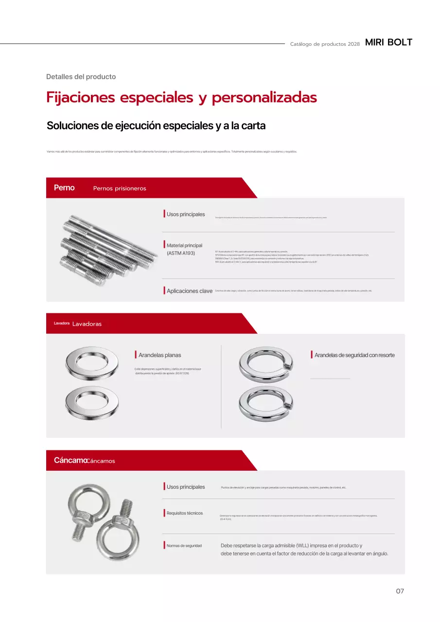 Catálogo Industrial Moderno Rojo