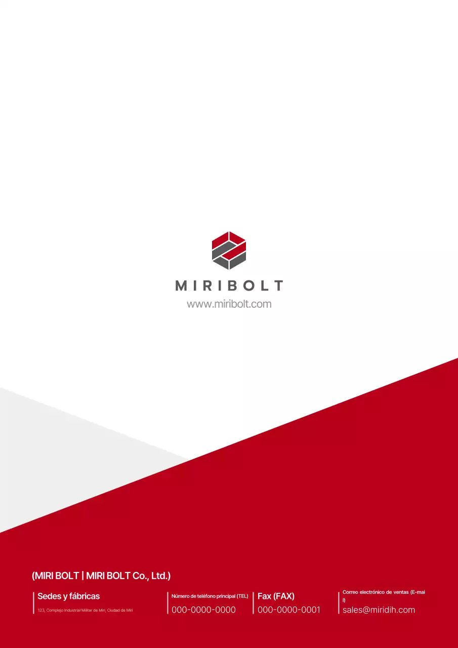Catálogo Industrial Moderno Rojo
