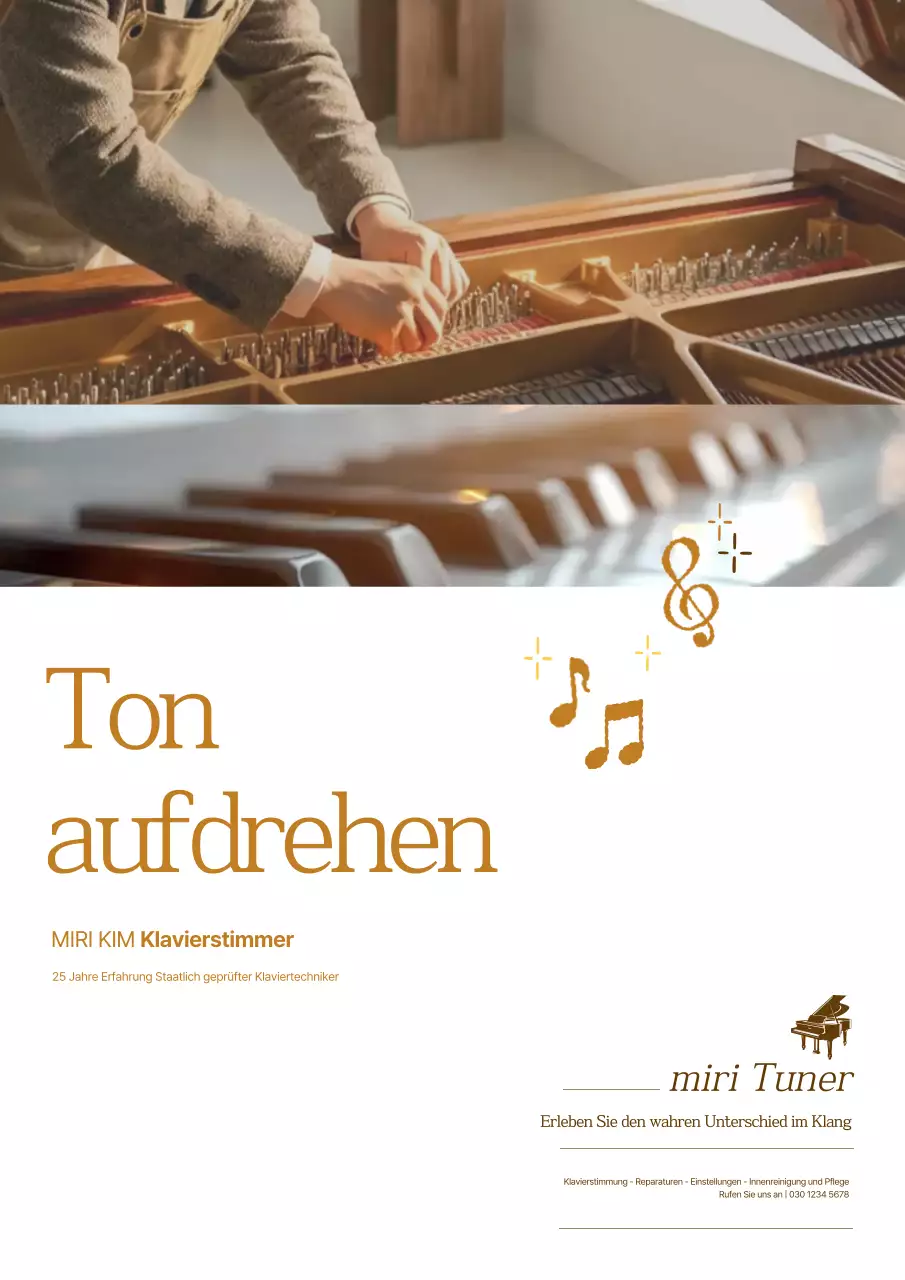 Brown Classic Klavierstimmer Musikwerbung