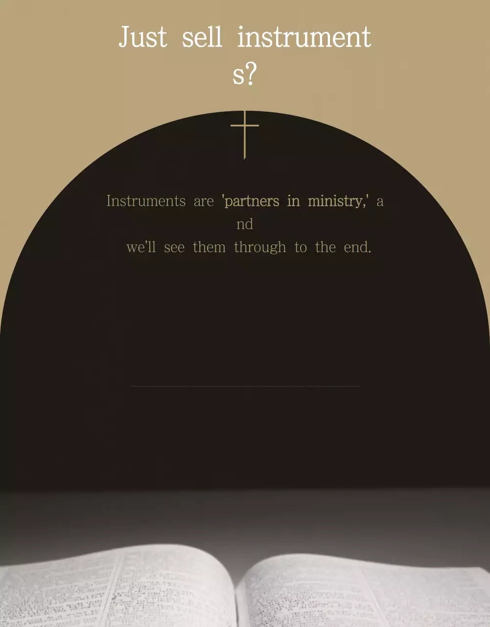 Beige Simple Worship Guide