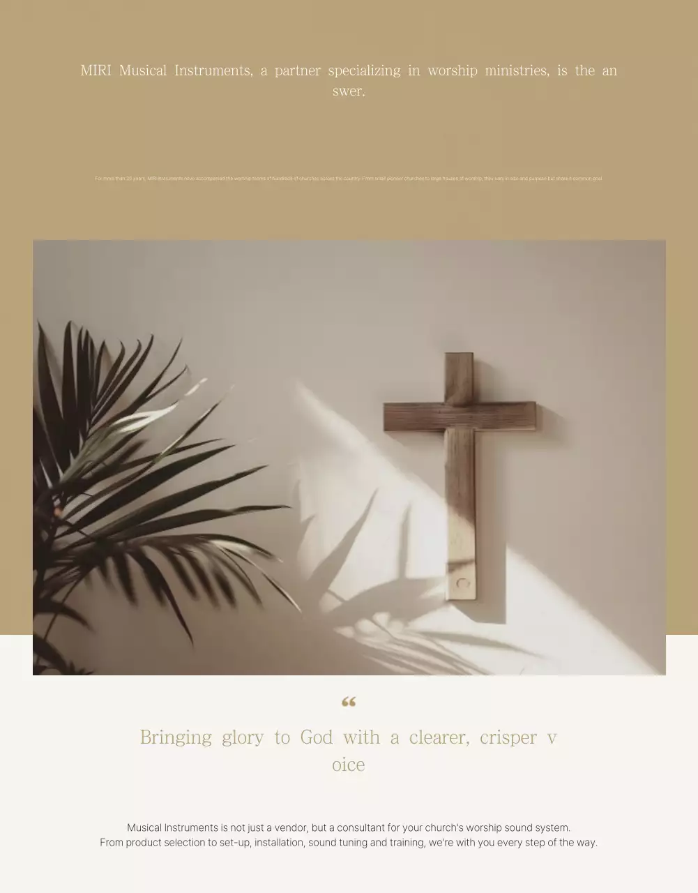 Beige Simple Worship Guide