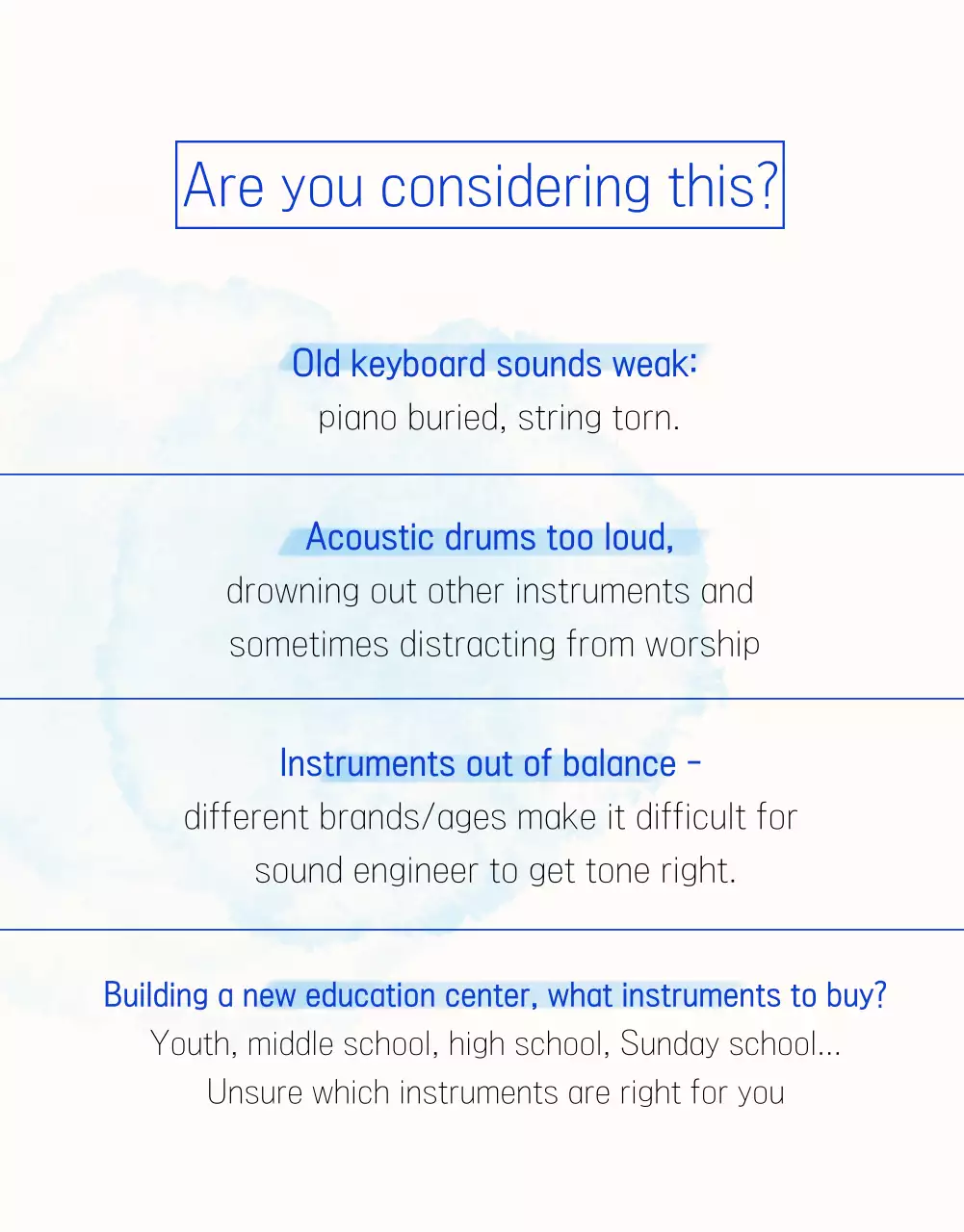 Sky Blue Classic Worship Guide