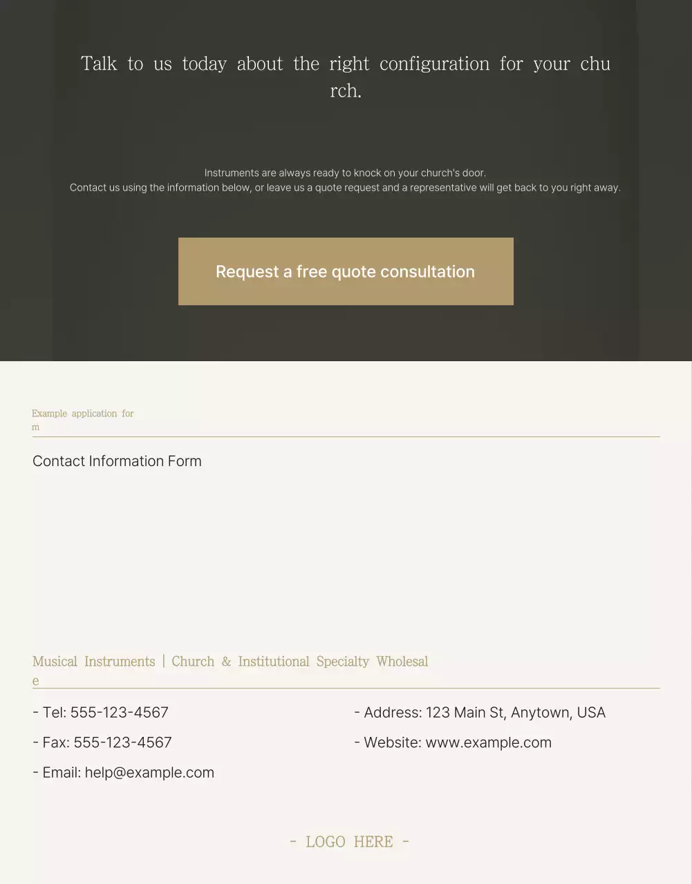 Beige Simple Worship Guide