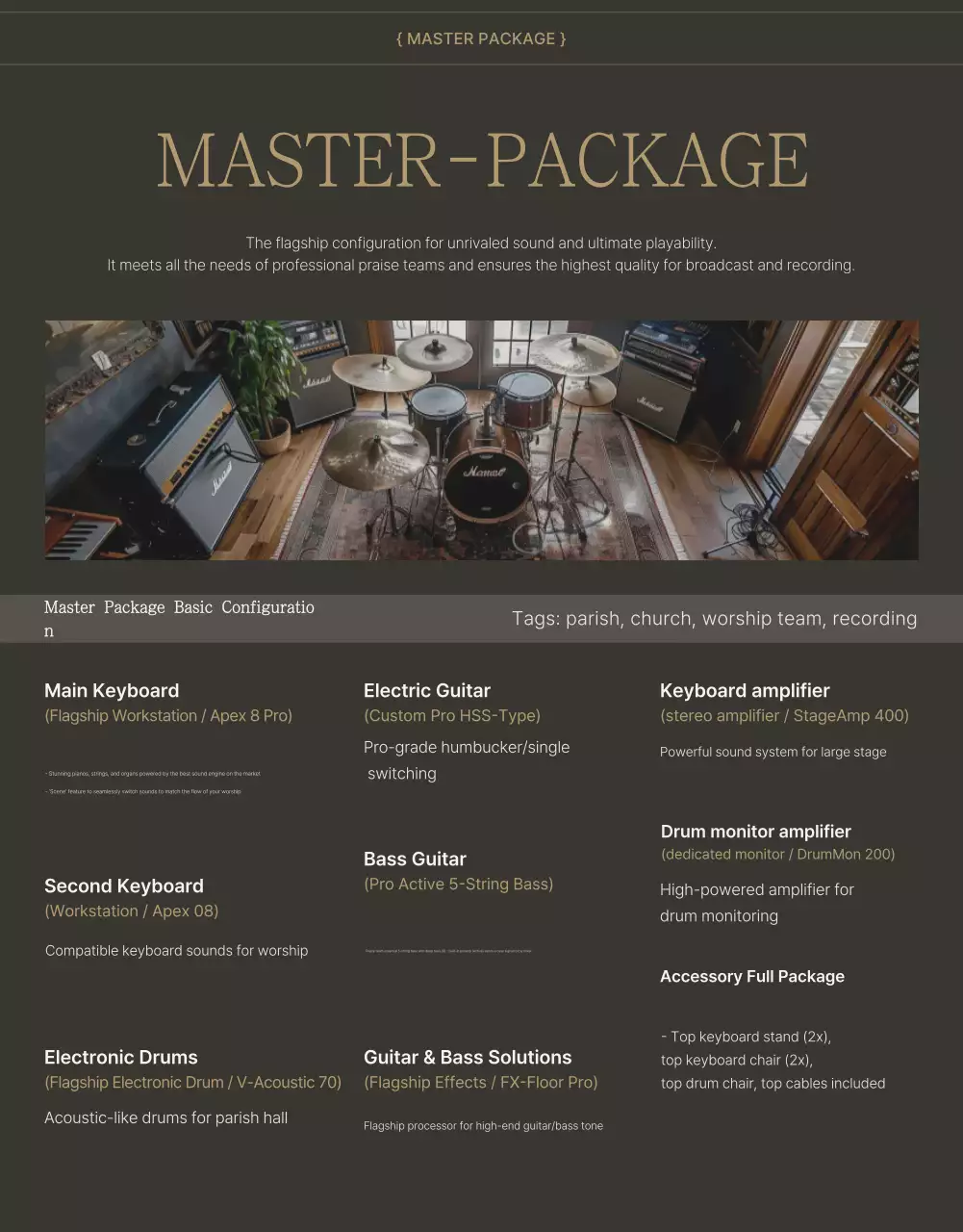 Beige Simple Worship Guide