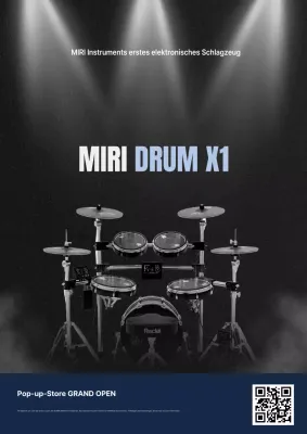 Gray Modern Electronic Drum Promotion