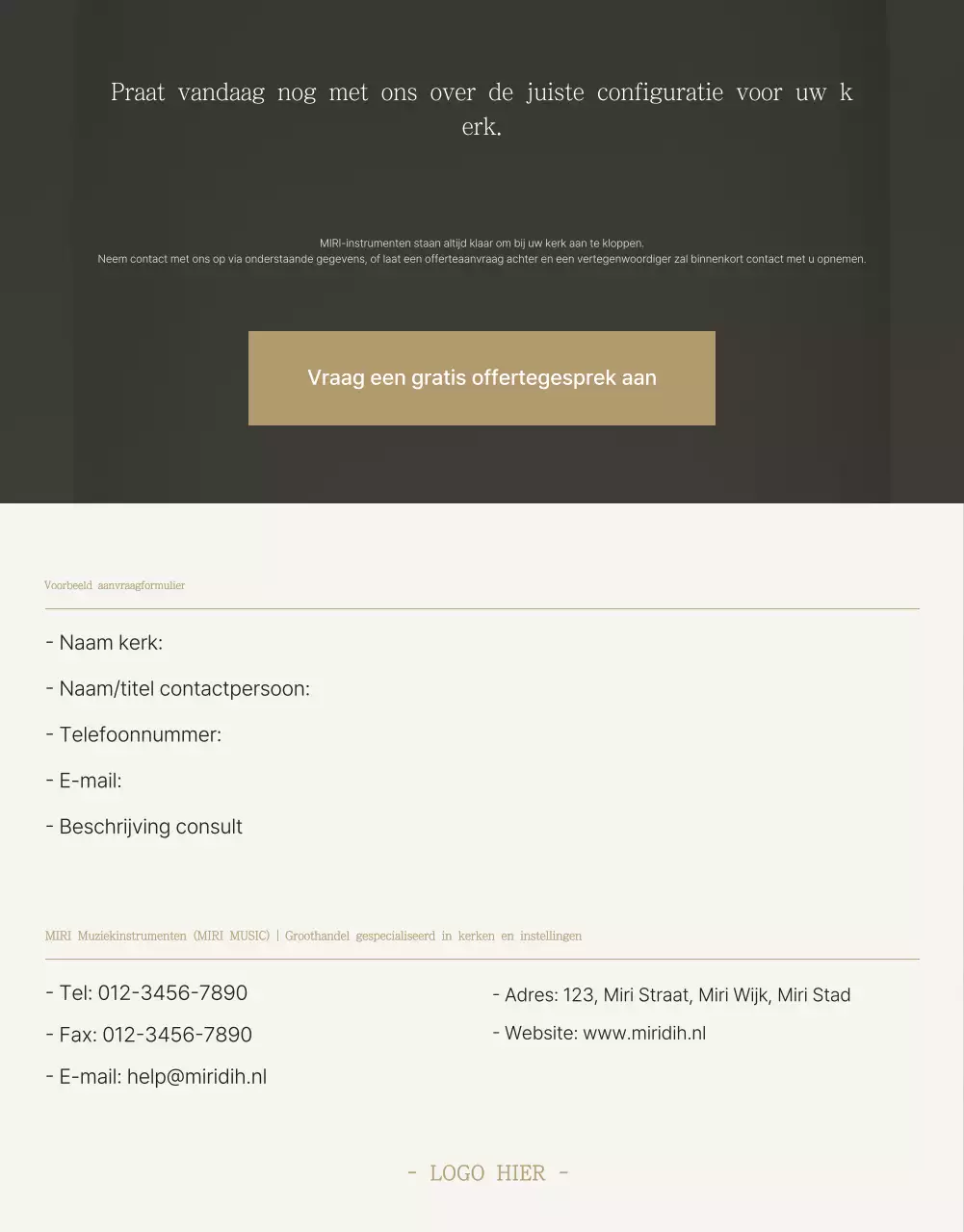 Beige Eenvoudige Aanbiddingsgids