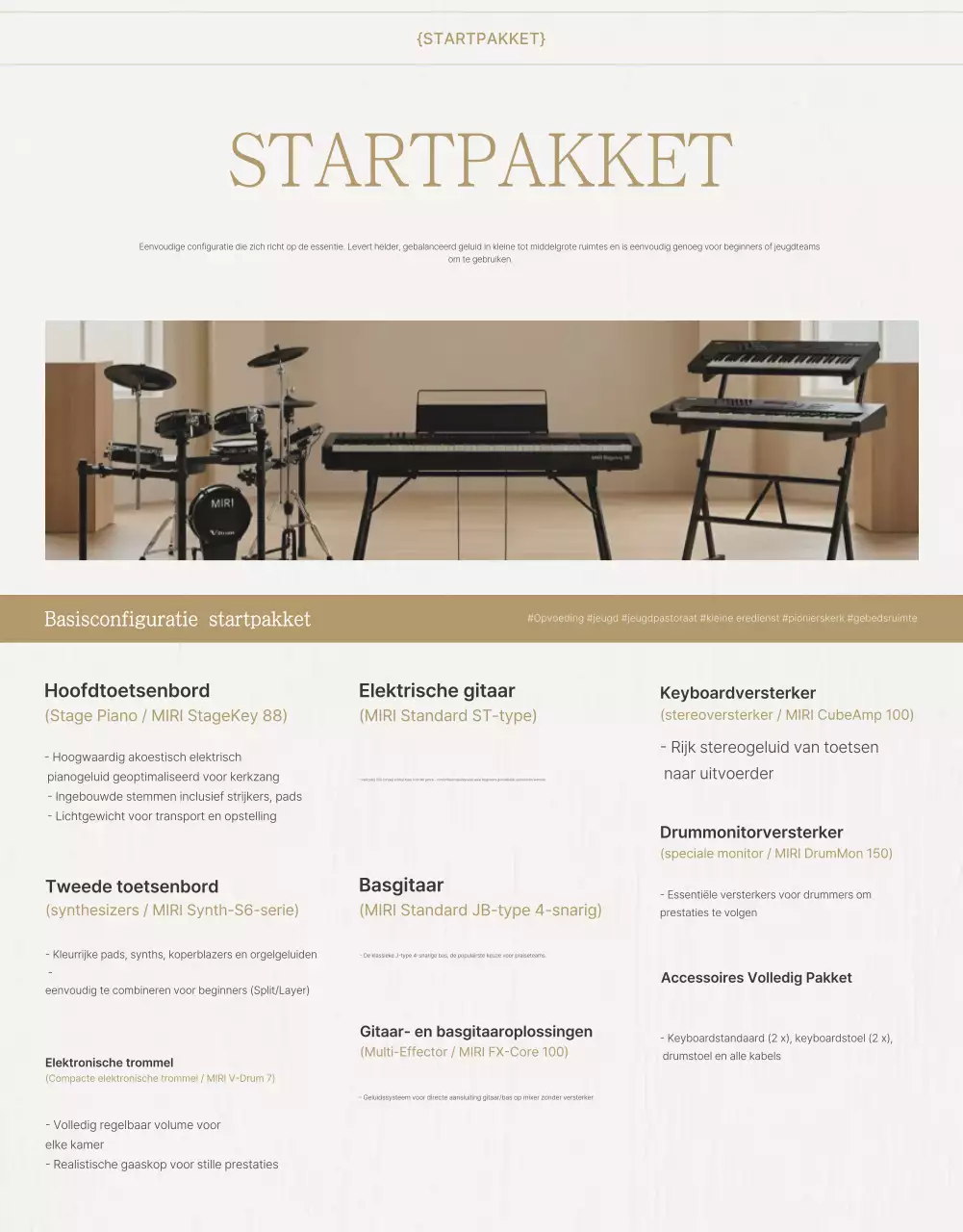 Beige Eenvoudige Aanbiddingsgids