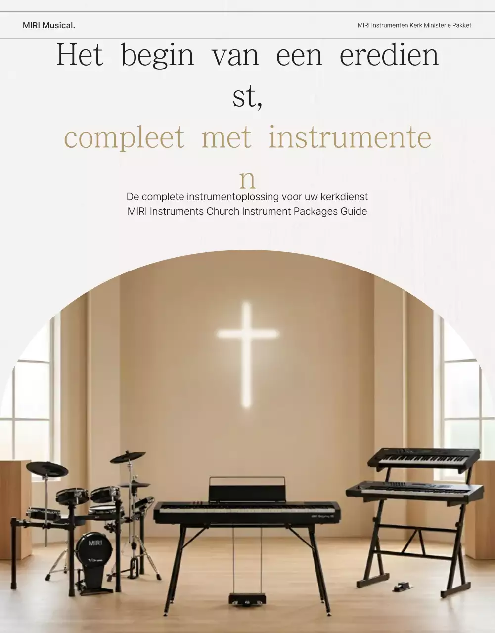 Beige Eenvoudige Aanbiddingsgids