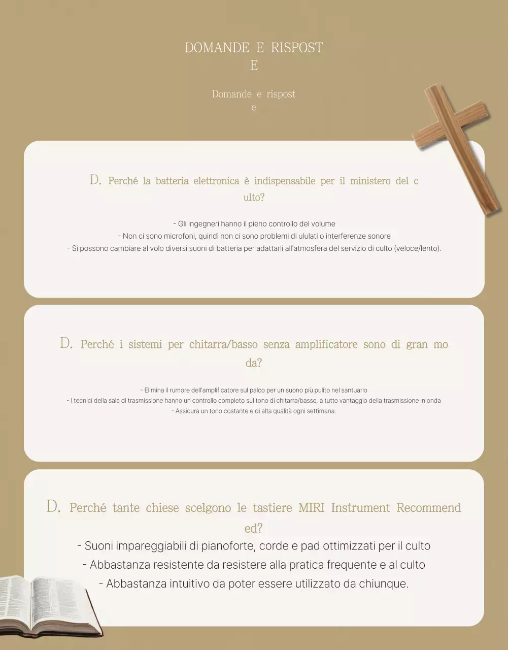 Guida al culto semplice beige