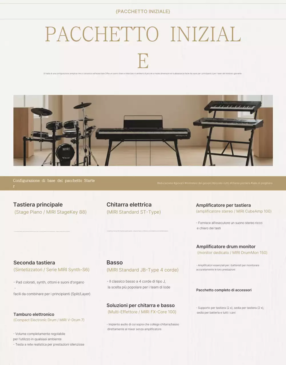 Guida al culto semplice beige