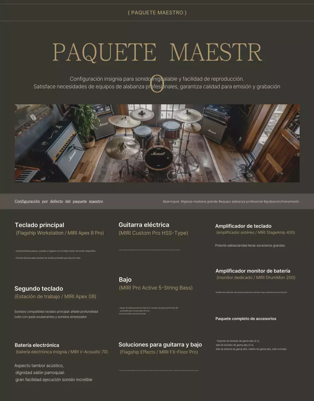 Guía de adoración sencilla en beige