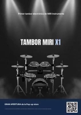 Promoción de batería electrónica moderna gris