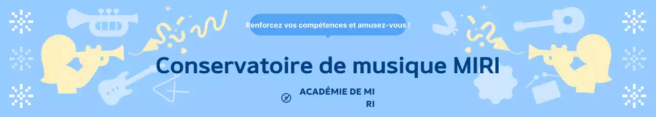 Promotion de l'éducation musicale simple Sky Blue