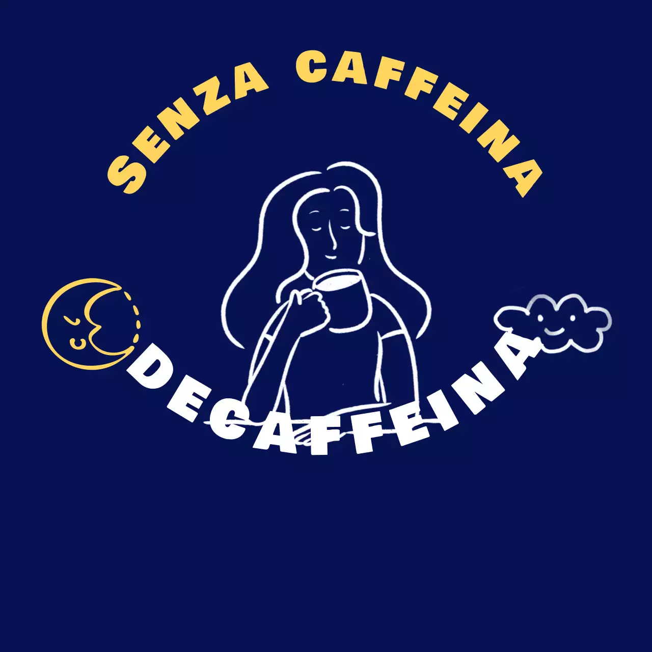 Pubblicità della bevanda semplice blu navy