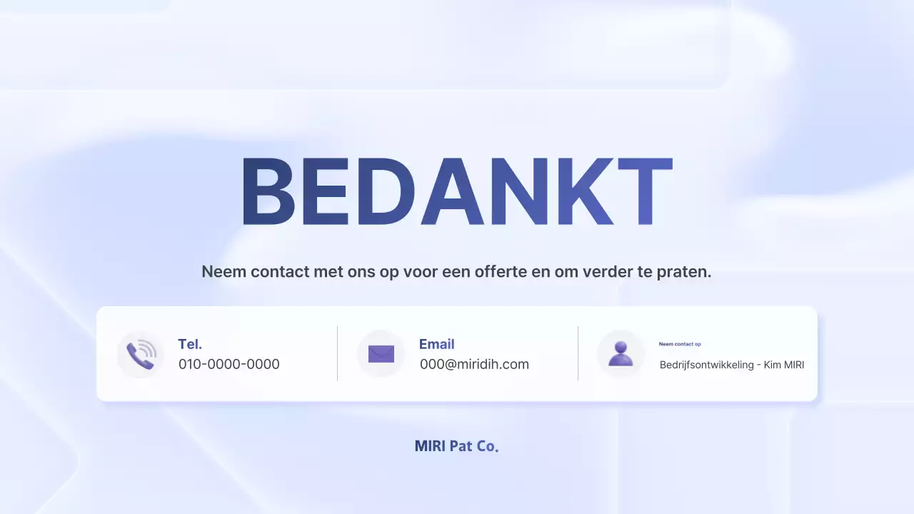 Sky Blue Modern Proposal Samenwerking