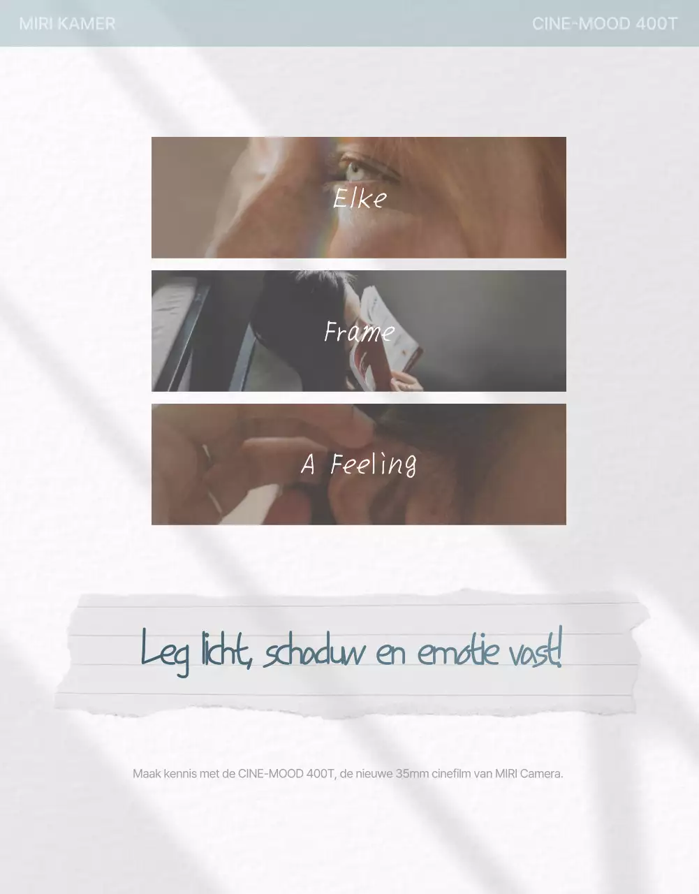 Beige Minimal Film Advertentie