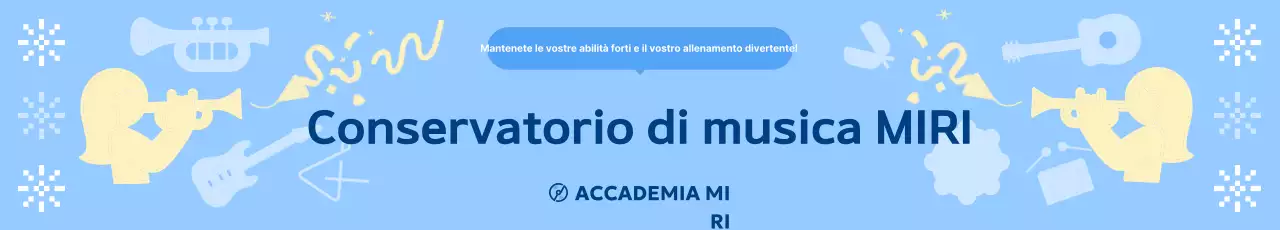 Promozione dell'educazione musicale semplice Sky Blue