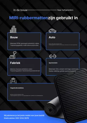 Promotie van zwarte moderne industriële producten