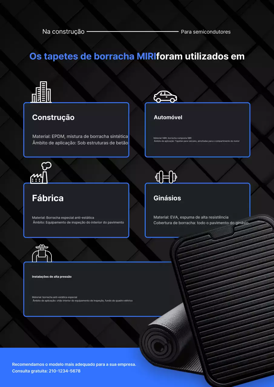 Promoção de Produtos Industriais Modernos em Preto