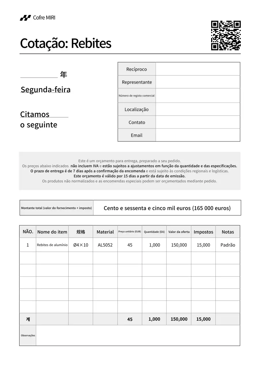 Manual de Cotação Básica Branca