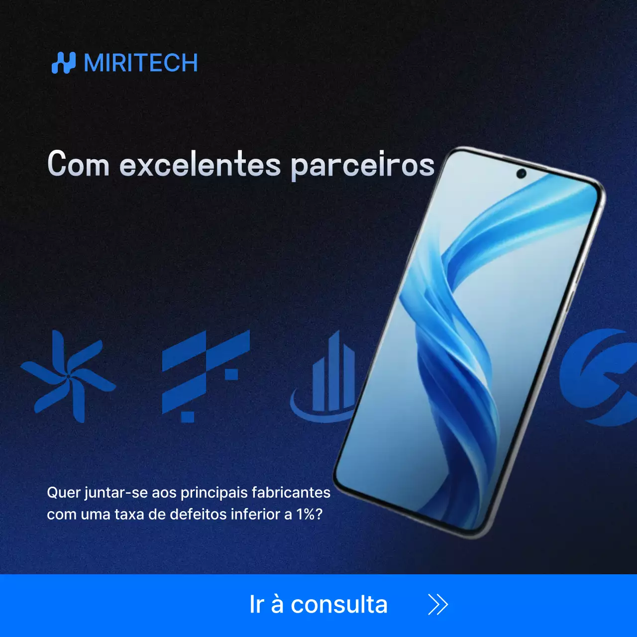 Anúncio da Blue Modern Technology