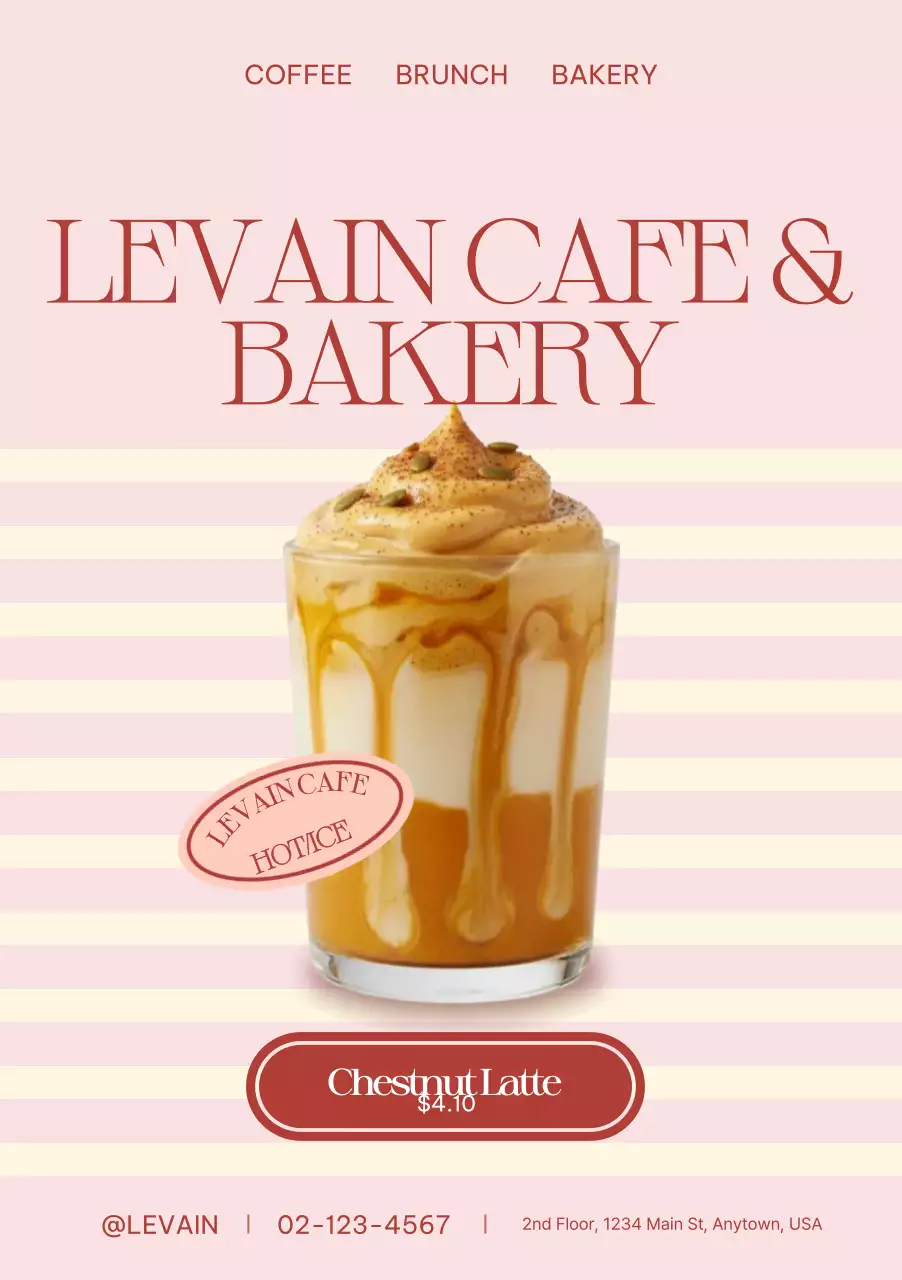 Quảng cáo Pink Modern Cafe