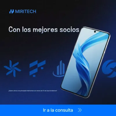 Anuncio de tecnología moderna azul