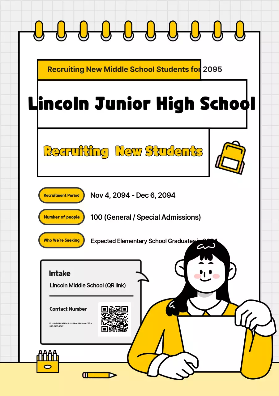 Tuyển sinh Trường Trung học Cơ sở Yellow Simple