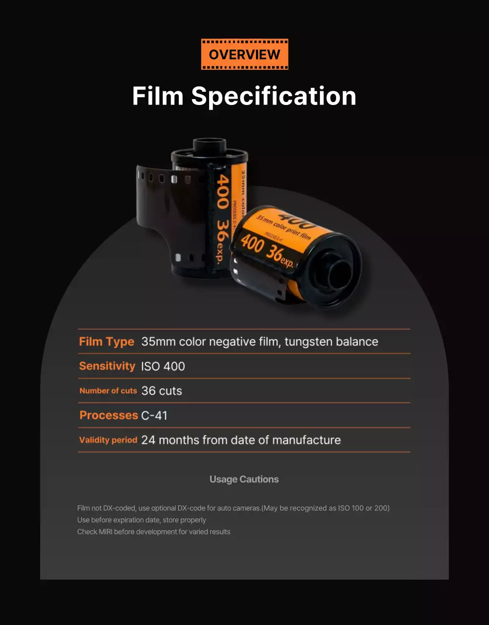 Orange Modern Camera Ad