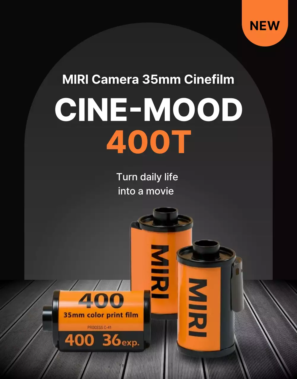 Orange Modern Camera Ad