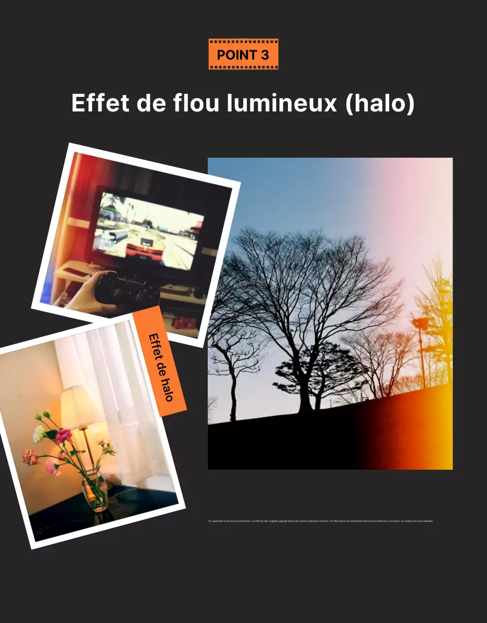 Publicité pour appareil photo moderne Orange