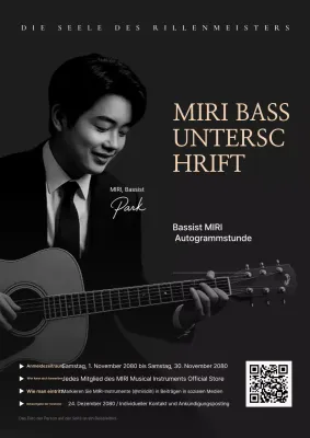 Klassische Musikveranstaltung in Schwarz-Weiß