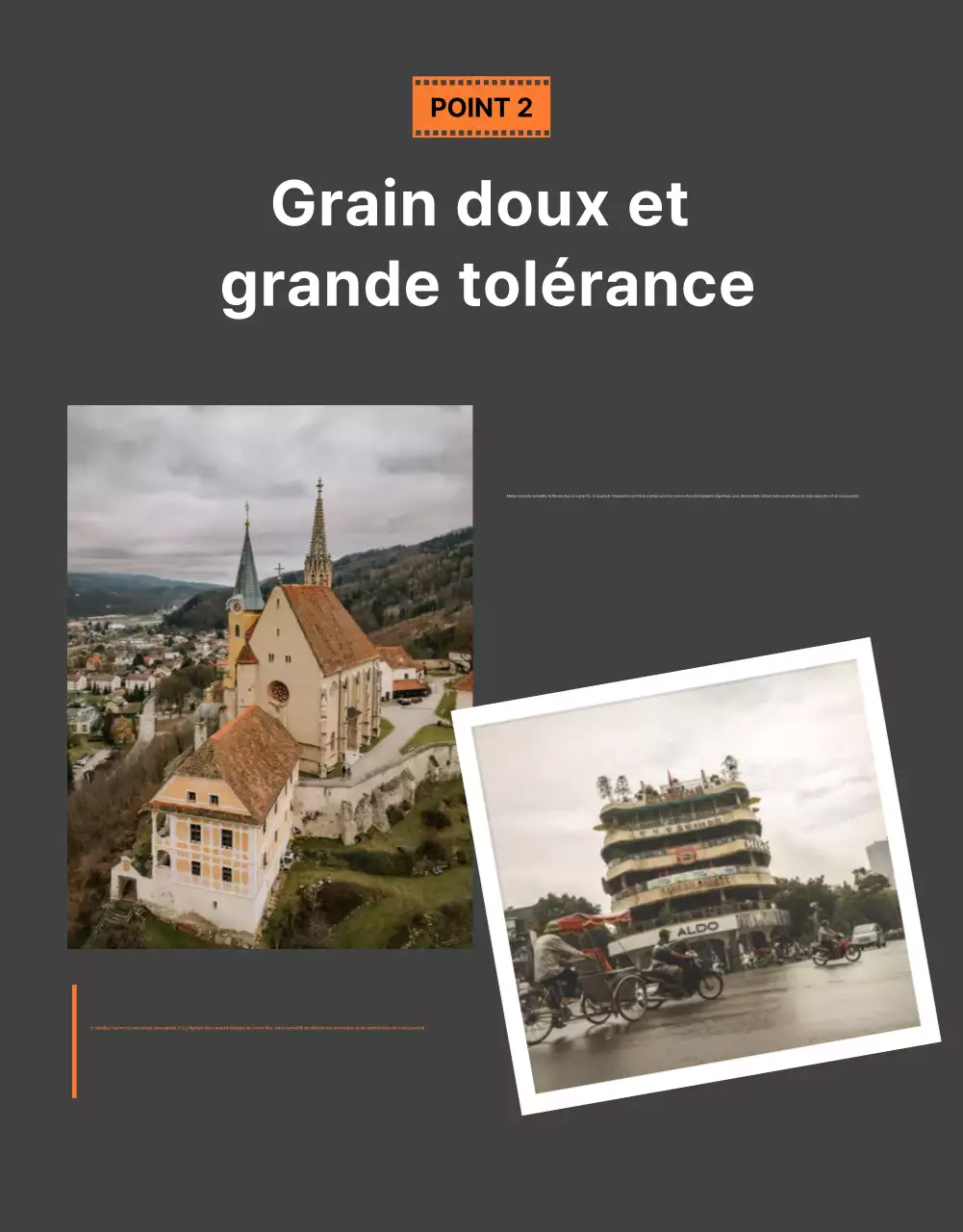Publicité pour appareil photo moderne Orange