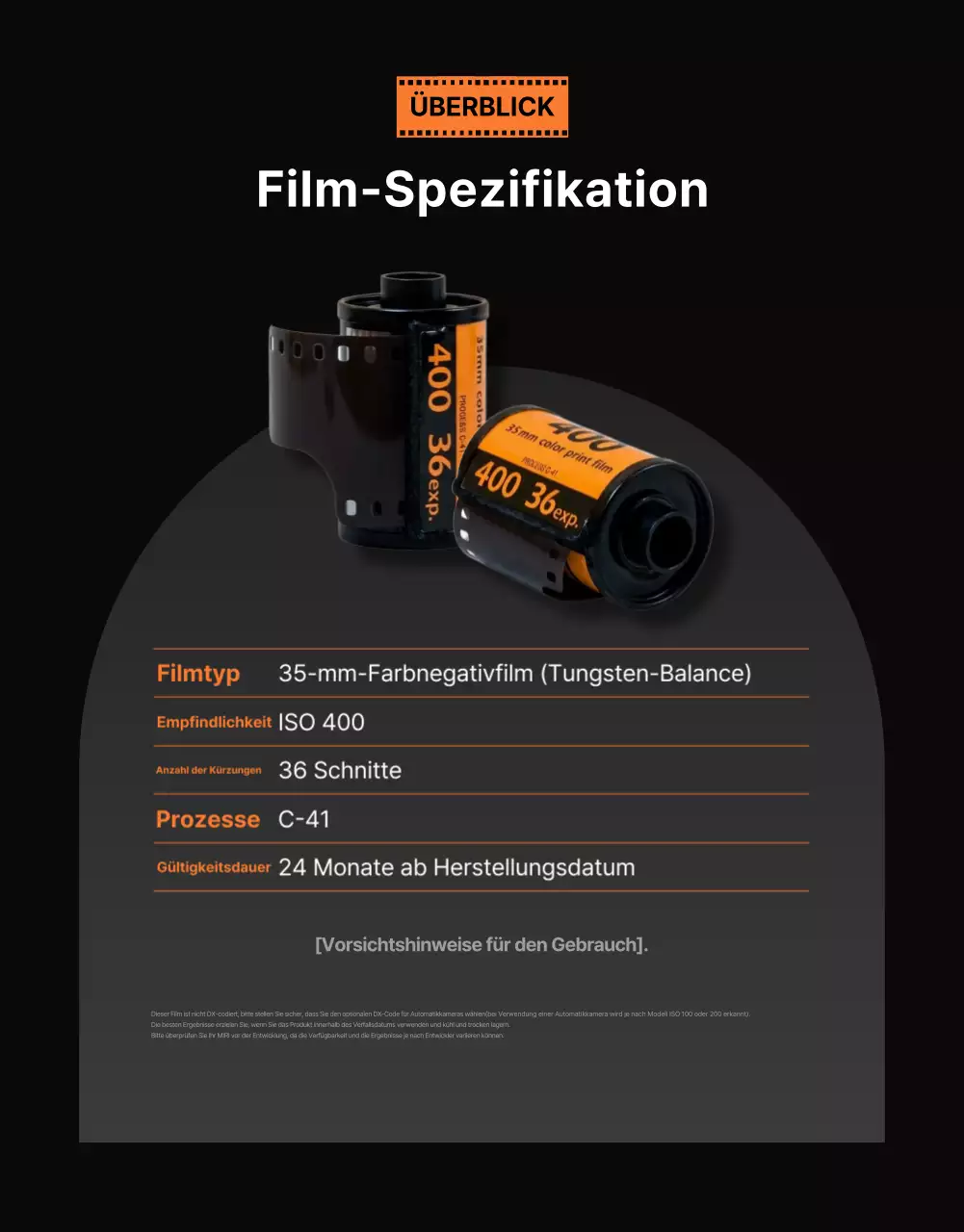 Orange Modern Camera Werbung