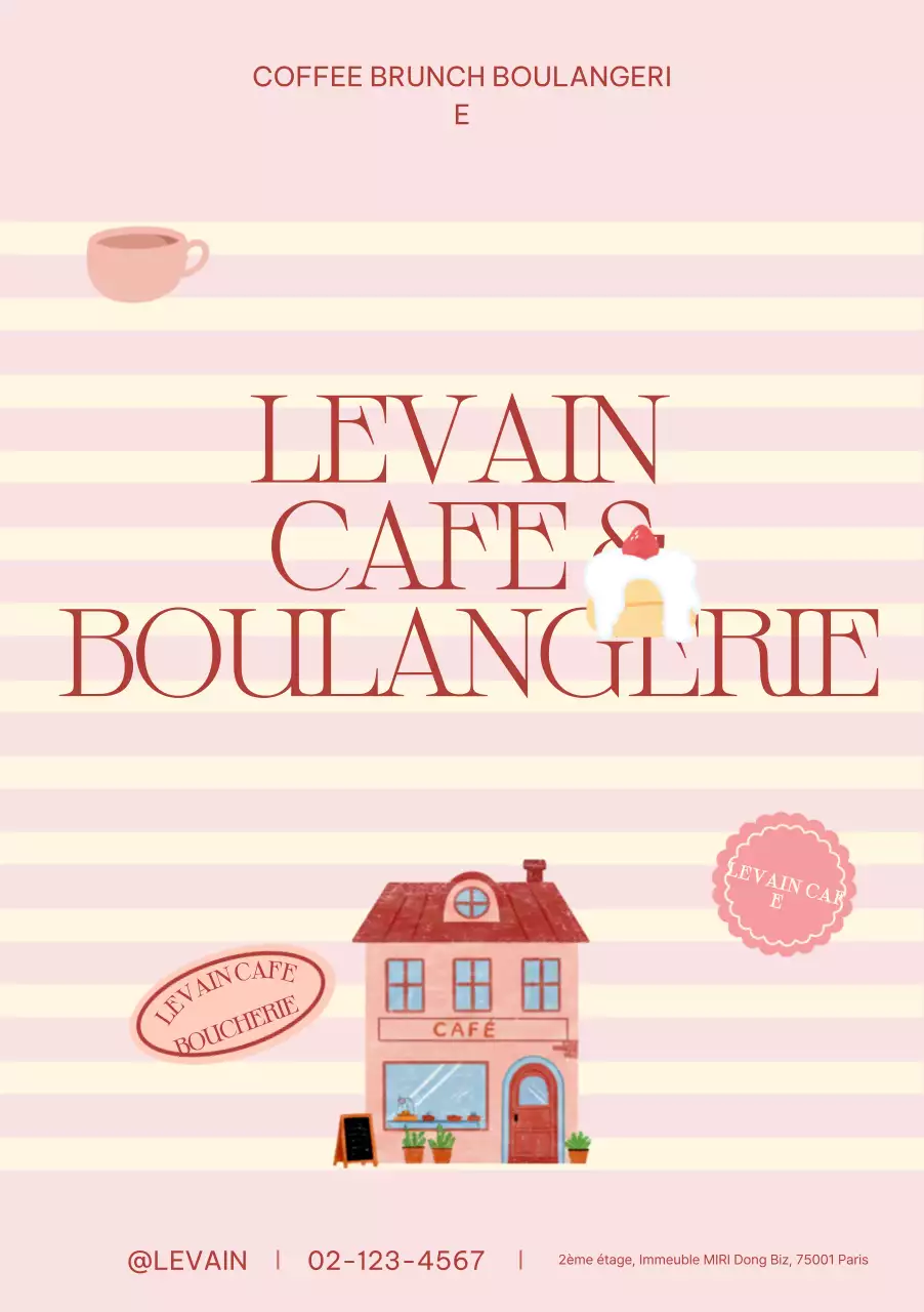 Promotion Pink Simple Cafe