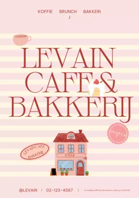 Pink Simple Cafe Promotie