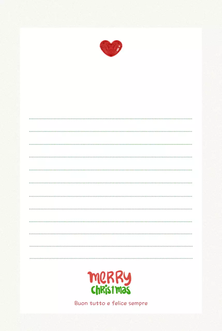 Cartolina di Natale verde carina