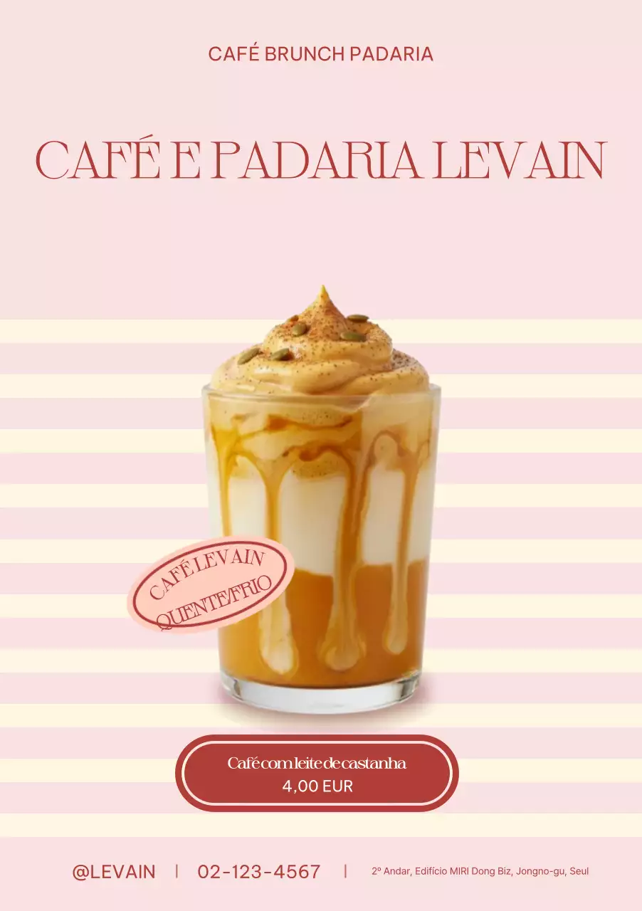 Anúncio do Pink Modern Cafe