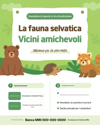 Campagna Green Cute per la protezione degli animali
