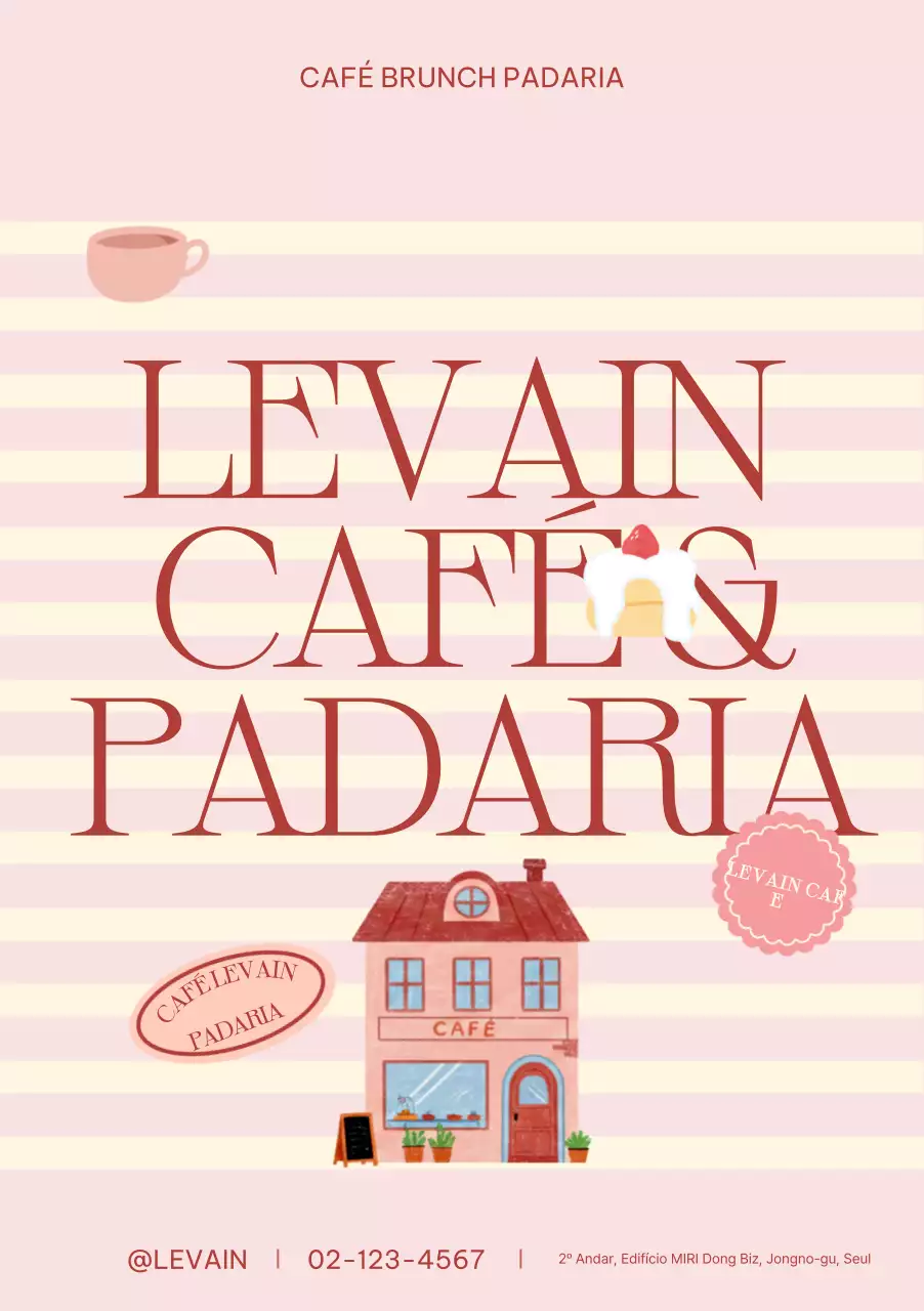 Promoção Pink Simple Cafe
