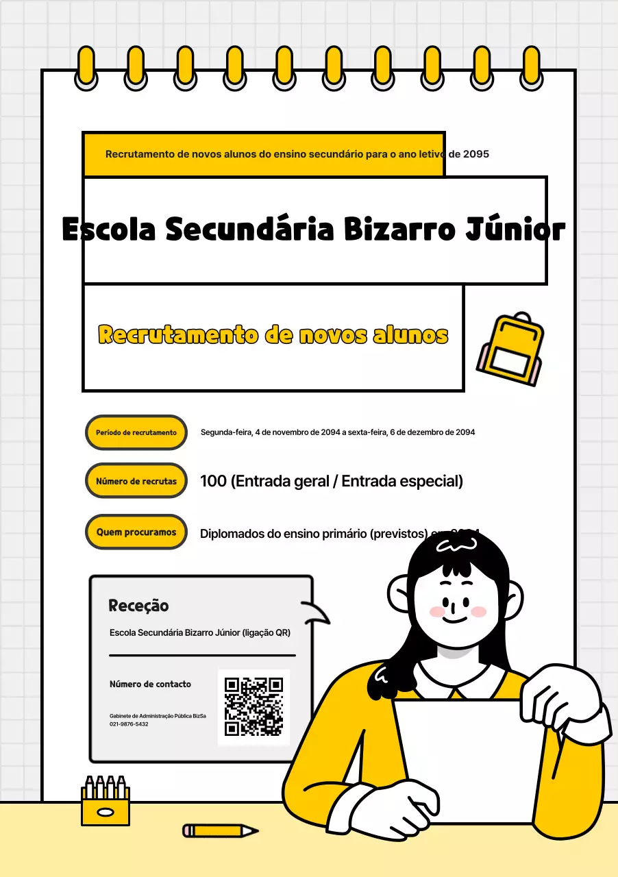 Recrutamento para a Yellow Simple Middle School
