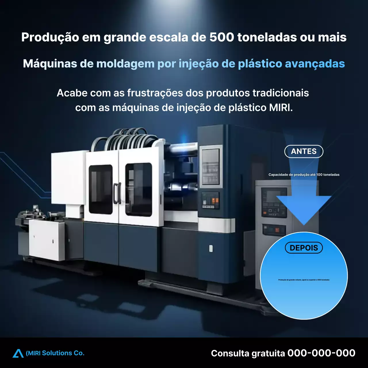 Anúncio da Blue Modern Technology