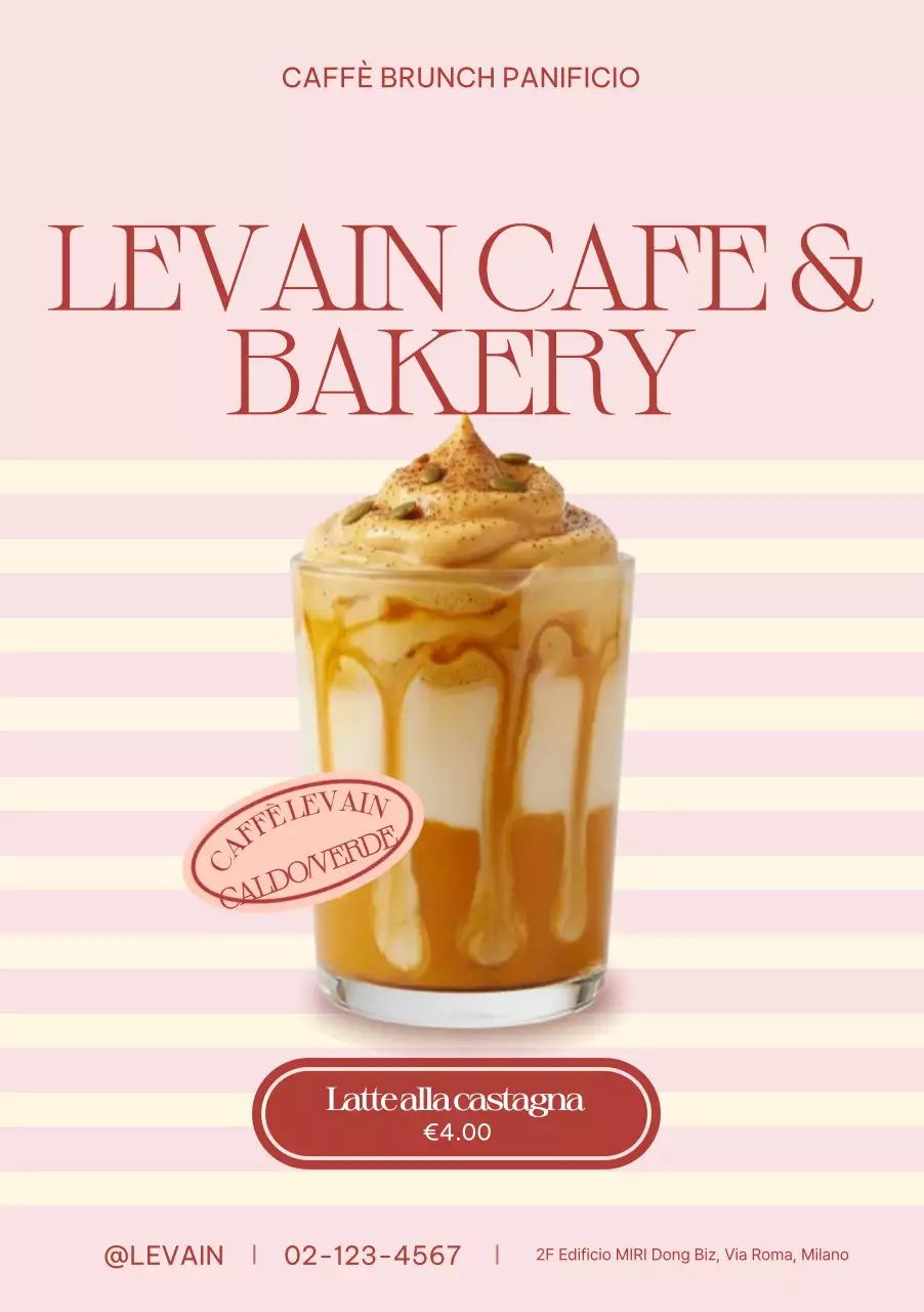 Pubblicità del Pink Modern Cafe